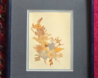 Framed Pressed Flower Arrangement