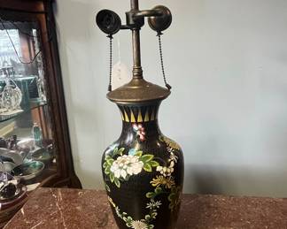 Antique Cloisonn Lamp