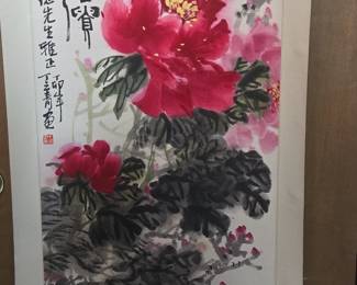 Chinese Peony Painting