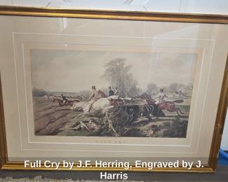 Full Cry by J.F. Herring, Engraved by J. Harris