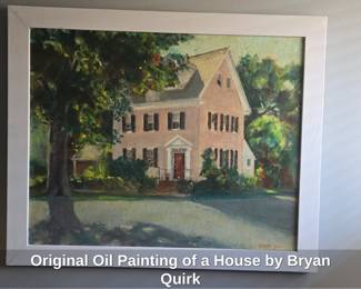 Original Oil Painting of a House by Bryan Quirk