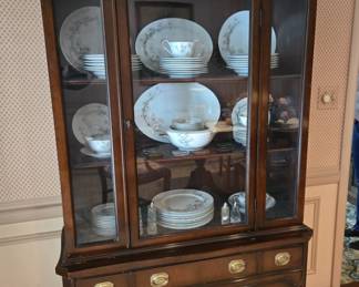 China Cabinet and China Dinnerware set