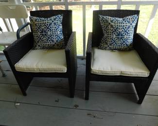 OUTDOOR WICKER CHAIRS