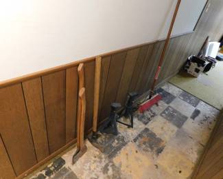 YARD TOOLS AND JACK STANDS