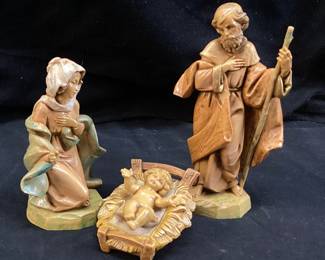 1991 FONTANINA 3 PIECE NATIVITY SCENE, ITALY
