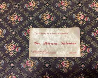 GEO PETERSEN INTERIORS VICTORIAN STYLE ROCKING CHAIR