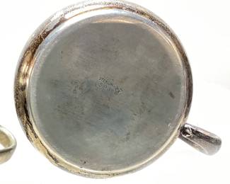 (3) 2 LUNT STERLING SILVER CUP & CREAMER, 1 STERLING SILVER CREAMER MARKED R L B 593 ROGERS LUNT & BOWLEN, 162 GRAMS OF .925 STERLING SILVER