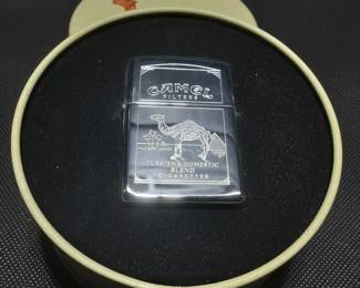 VTG. CAMEL RJR ZIPPO NEW OLD STOCK, UNUSED IN COLLECTORS TIN