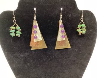 14k and 10k GOLD SCRAP LOT 14k BROKEN RING AND EARRINGS 2 GRAMS, 10k SHRINERS PIN 1.36 GRAMS