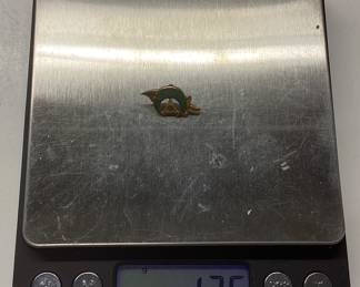 14k and 10k GOLD SCRAP LOT 14k BROKEN RING AND EARRINGS 2 GRAMS, 10k SHRINERS PIN 1.36 GRAMS