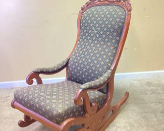 GEO PETERSEN INTERIORS VICTORIAN STYLE ROCKING CHAIR