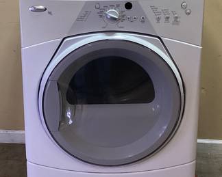 WHIRLPOOL DUET SPORT ELECTRIC DRYER, FRONT LOAD, MODEL WED8300SW0, 6.7cu.ft, 4 PRONG PLUG