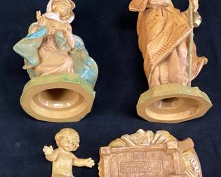 1991 FONTANINA 3 PIECE NATIVITY SCENE, ITALY