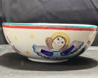 3 GIOVANNI DESIMONE HAND PAINTED POTTERY DESIMONE CERAMICSIST FROM ITALY 30s to the early 90s