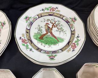 VINTAGE ROYAL DOULTON PEKIN PORCELAIN PLATE SET NO SHIPPING PICKUP ONLY