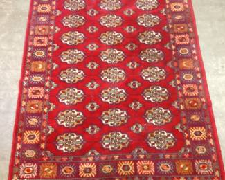 VTG. PERSIAN TURKOMAN RUG 68x49 INCHES