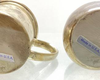 (3) 2 LUNT STERLING SILVER CUP & CREAMER, 1 STERLING SILVER CREAMER MARKED R L B 593 ROGERS LUNT & BOWLEN, 162 GRAMS OF .925 STERLING SILVER