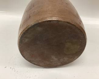 ANTIQUE 19TH CENTURY SALT GLAZED STONEWARE CROCK 7.5x4.5 INCHES