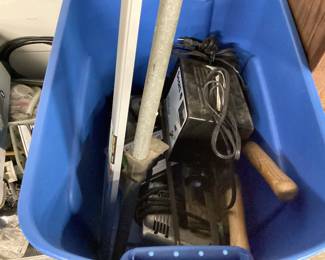 CHOICE OF ASSORTED FLATS AND CARPET CLEANER Electrical, painting, clamps, plumbing, power tools, car parts, carpet cleaner, sharpening stones