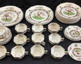 VINTAGE ROYAL DOULTON PEKIN PORCELAIN PLATE SET NO SHIPPING PICKUP ONLY