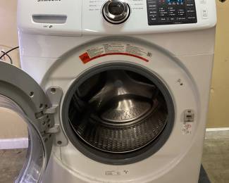 SAMSUNG FRONT LOAD WASHER, 4.2cu.ft, MODEL WF42H5000AW/A2 NO SHIPPING PICKUP ONLY POWERS ON