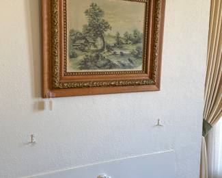 Very old framed print