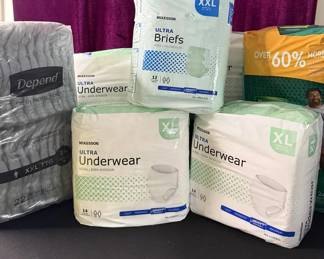 Seven Packs Of Adult Incontinent Underpants XLXXL