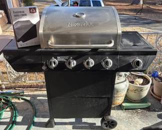 Nexgrill 4 Burner Propane Gas Grill With Side Burner
