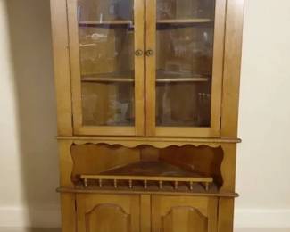 Vintage Corner Dining Hutch