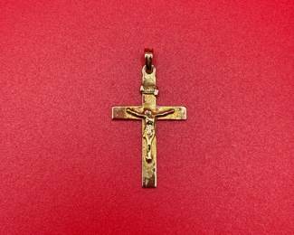 10K Yellow Gold Cross Pendant