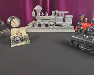 Vintage Locomotive Mail Box Topper And Like Trains