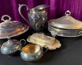 Silverplate Service Pieces