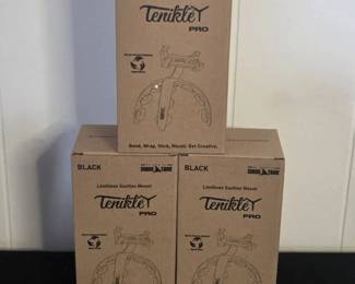 Three Tenikle Pro Bendable Suction Cup Tripod Phone Mounts