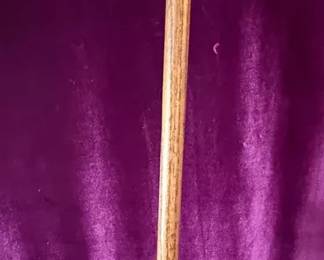 Vintage Walking Stick With Brass Handle 37inches Tall