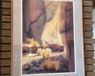Origianl water color painting signed