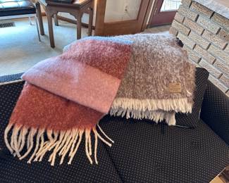 Mohair and wool blankets