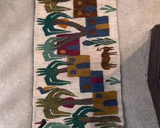 Hand woven rug