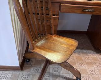 Oak office/desk chair 