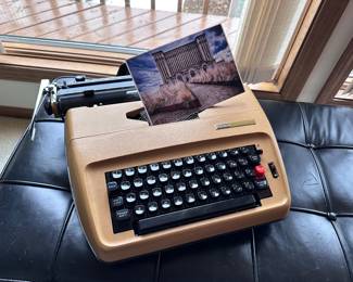 Vintage Sears typewriter with case