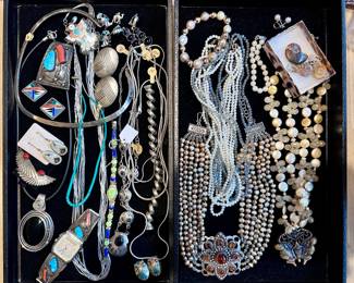 Sterling silver jewelry, some Zuni and more