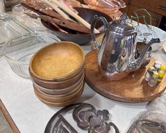 Vintage wood bowls and more