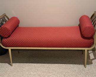 Newly Upholstered Dia Brass Bench. Perfect condition! $250