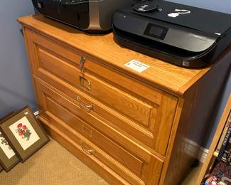 OAK FILING CABINET
