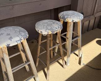 wooden bar stools