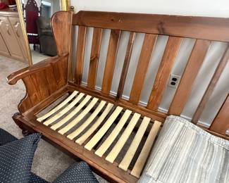 wood frame of Ethan Allen couch