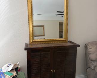 Ethan Allen Mid century Folding Bar Old Tavern collection