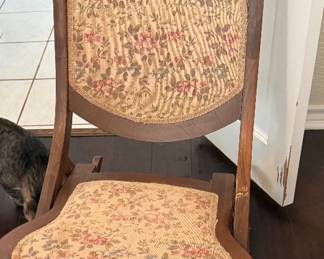 antique folding rocker