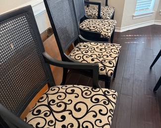 2 arm chairs and 4 side chairs