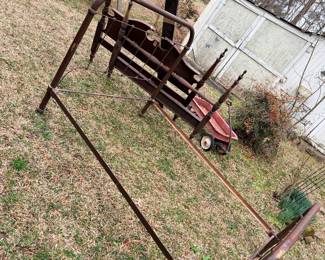 Two antique bed frames