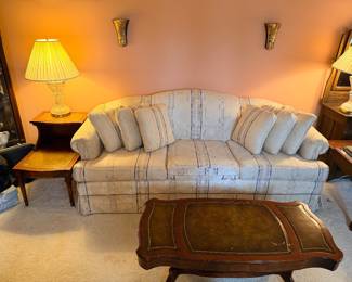 Sofa /end table/ coffee table/ lamps